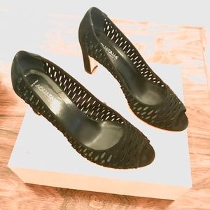 AQUATALIA SUEDE HEELS (Black)